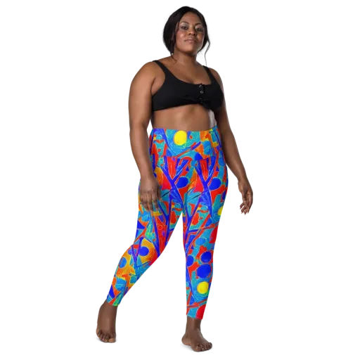 Atomic Confetti on a Leggings with Pockets