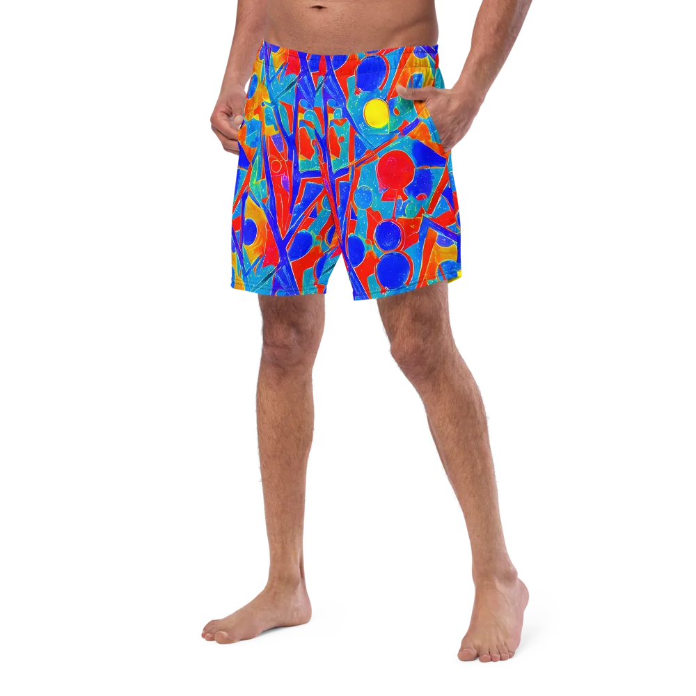 Atomic Confetti on Swim Trunks — Left Front