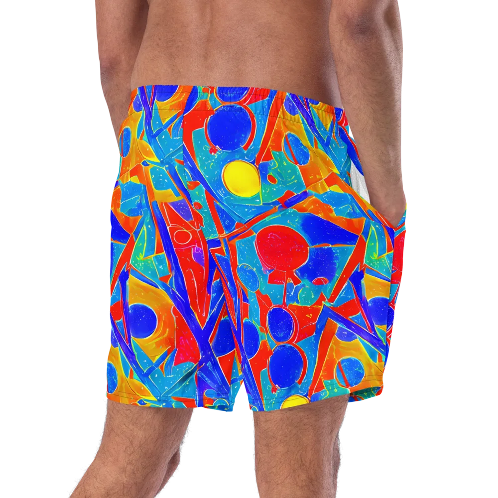Atomic Confetti on Swim Trunks — Right Back