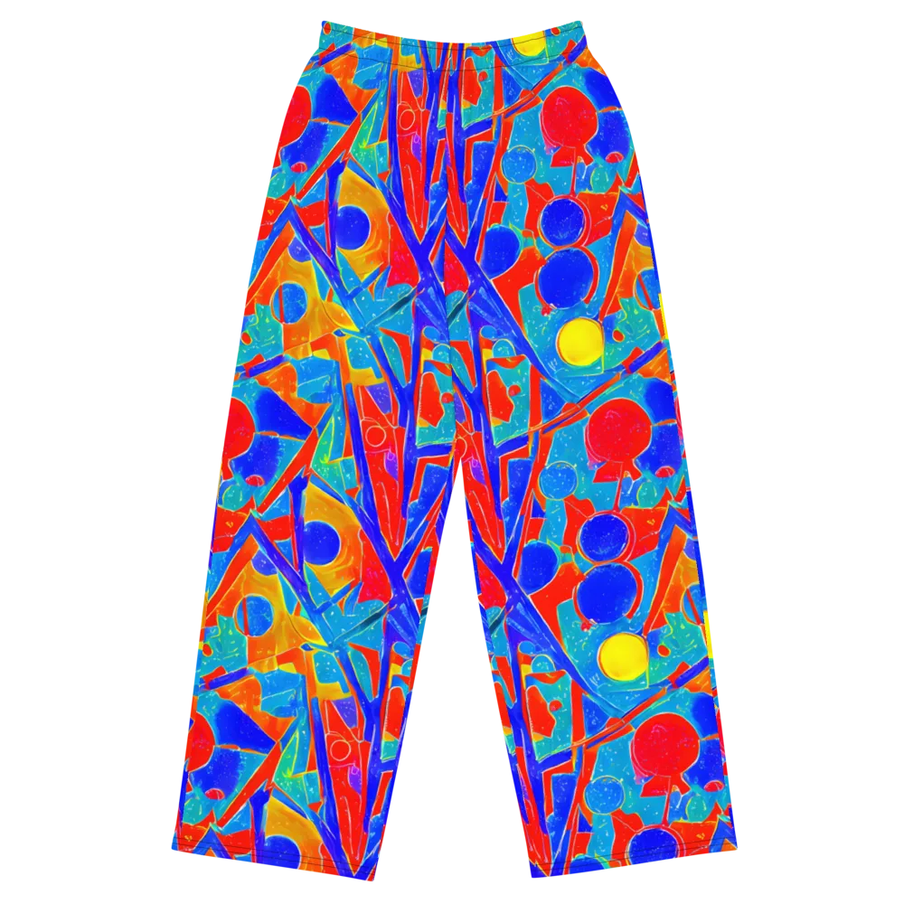 Atomic Confetti on Wide-Leg Pants — Front