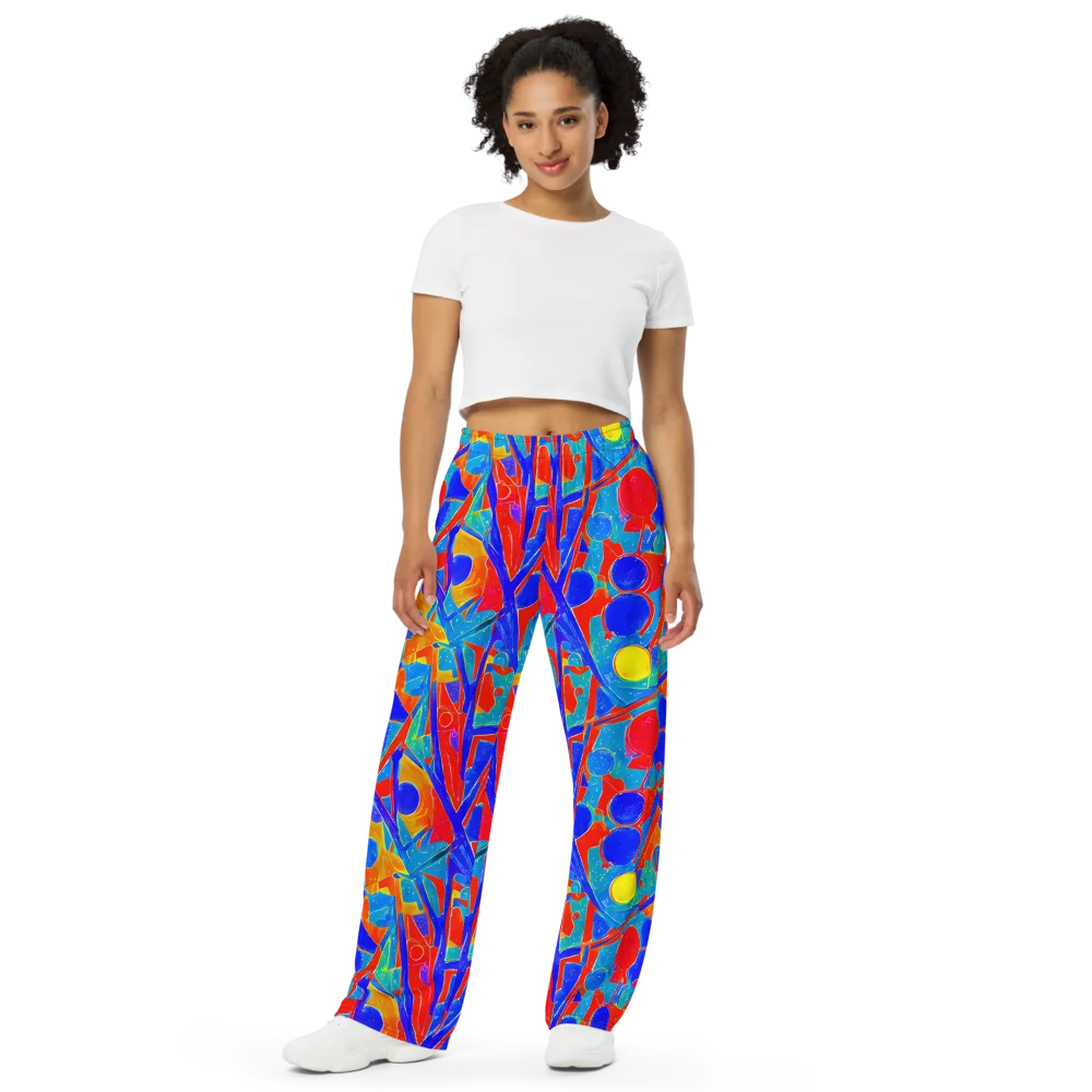 Atomic Confetti on Wide-Leg Pants — Front