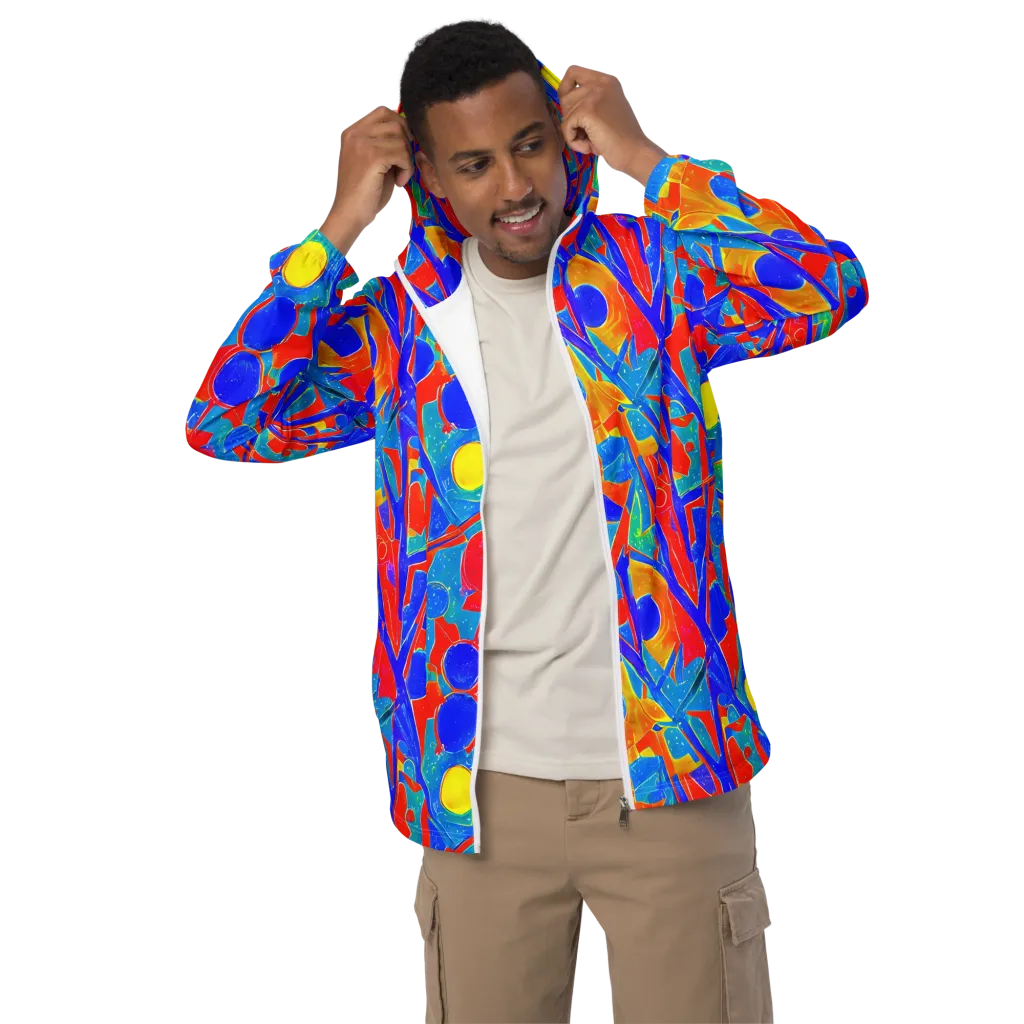 Atomic Confetti on Men's Windbreaker — Front