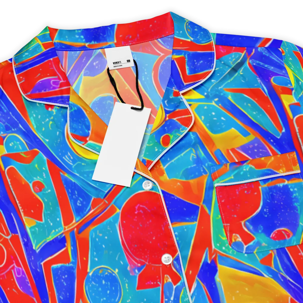 Atomic Confetti on Women's Short Sleeve Pajama Top — Product details