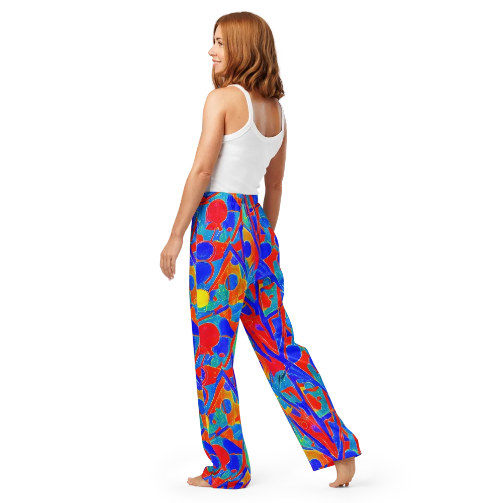 Atomic Confetti on Women's Pajama Pants — Back