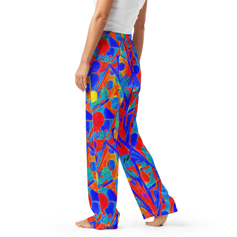 Atomic Confetti on Women's Pajama Pants — Left