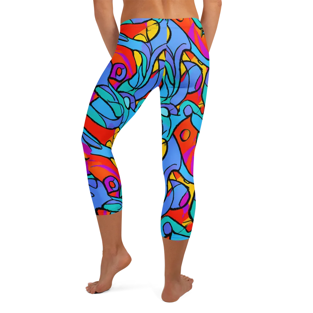 Prism Botanica on Capri Leggings — Back