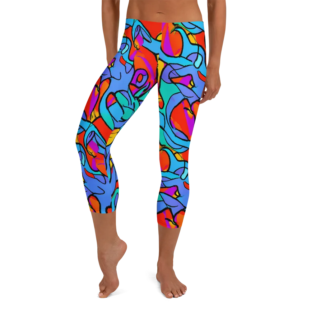 Prism Botanica on Capri Leggings — Front