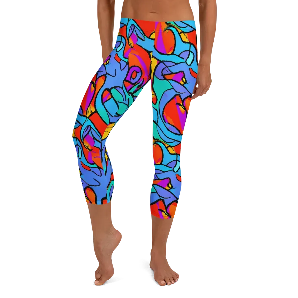 Prism Botanica on Capri Leggings — Front
