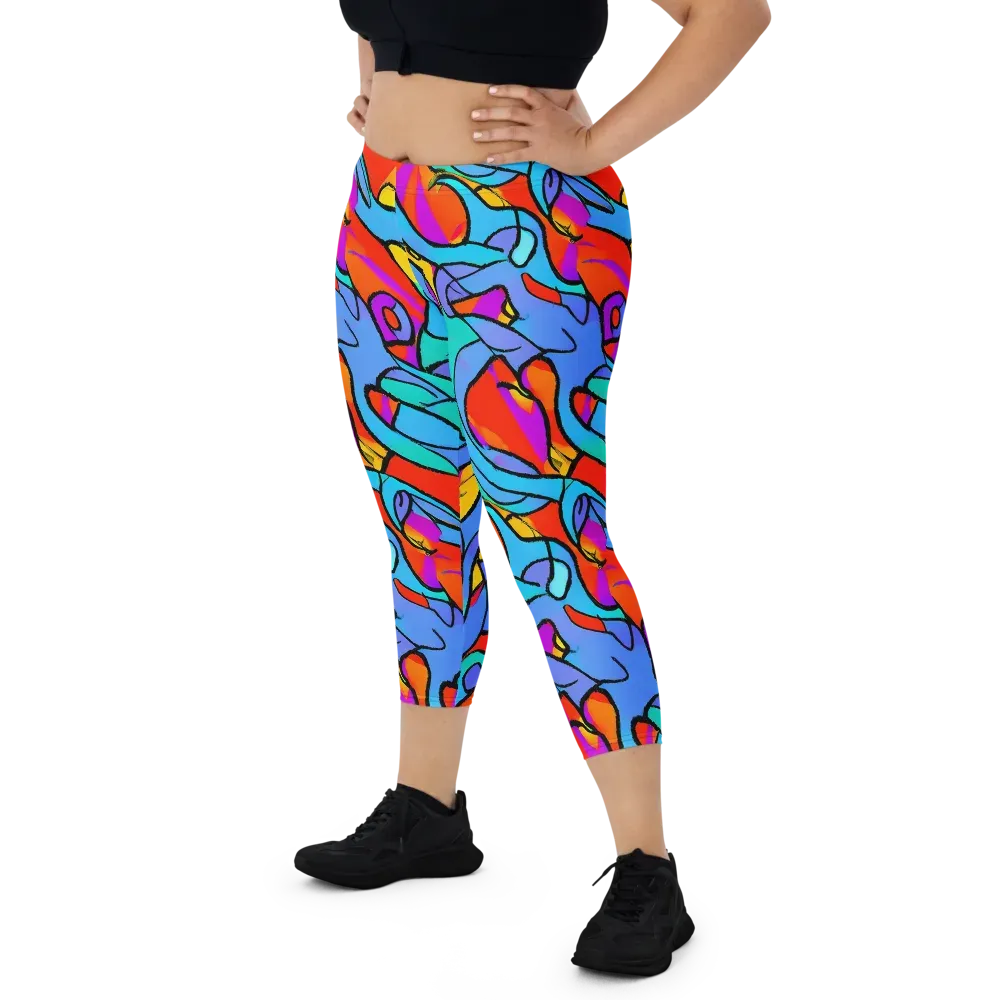 Prism Botanica on Capri Leggings — Front
