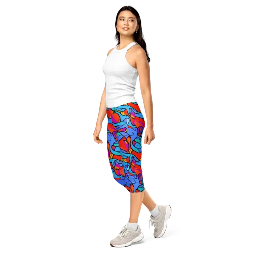 Prism Botanica on a Capri Leggings