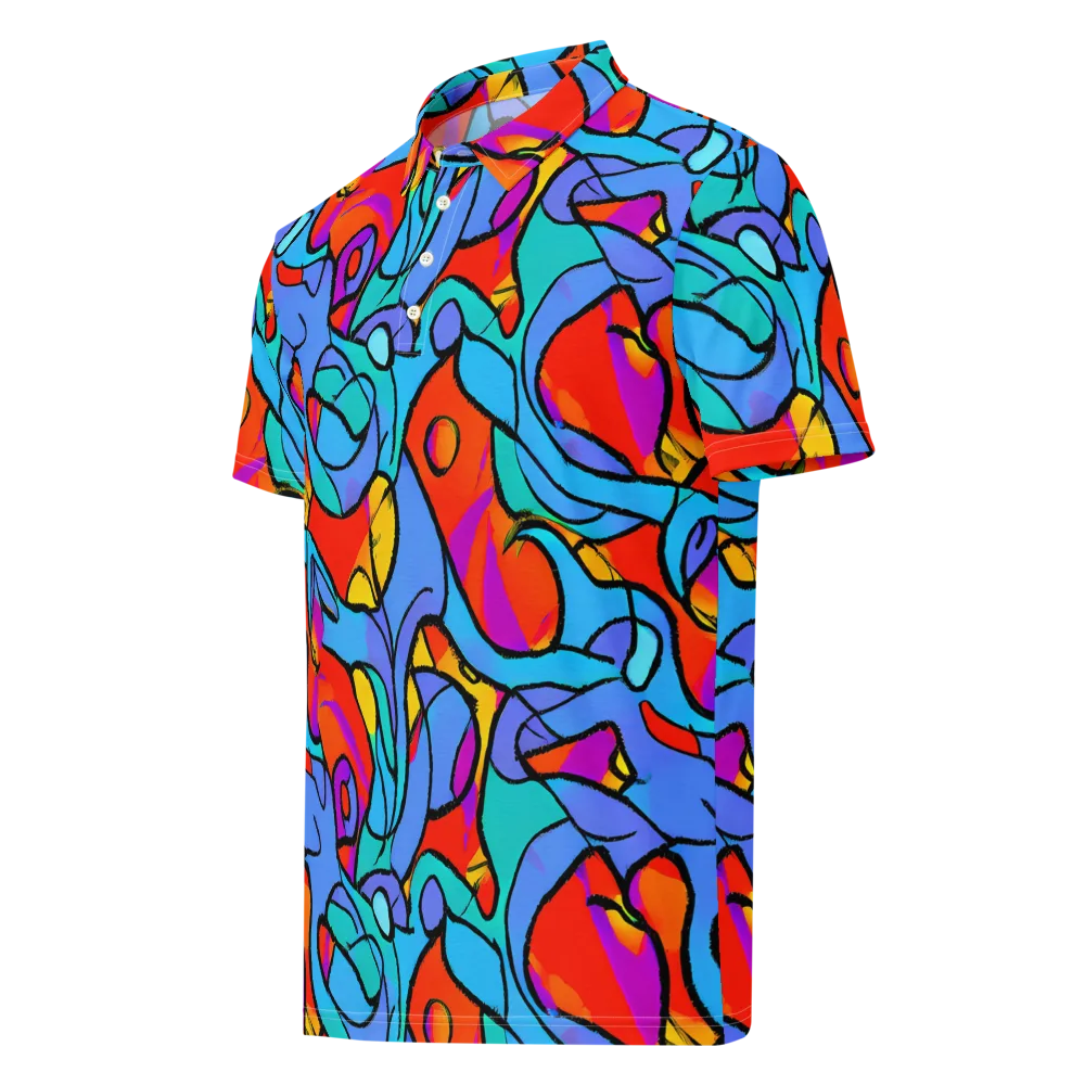 Prism Botanica on Men's Slim Fit Polo Shirt — Left Front