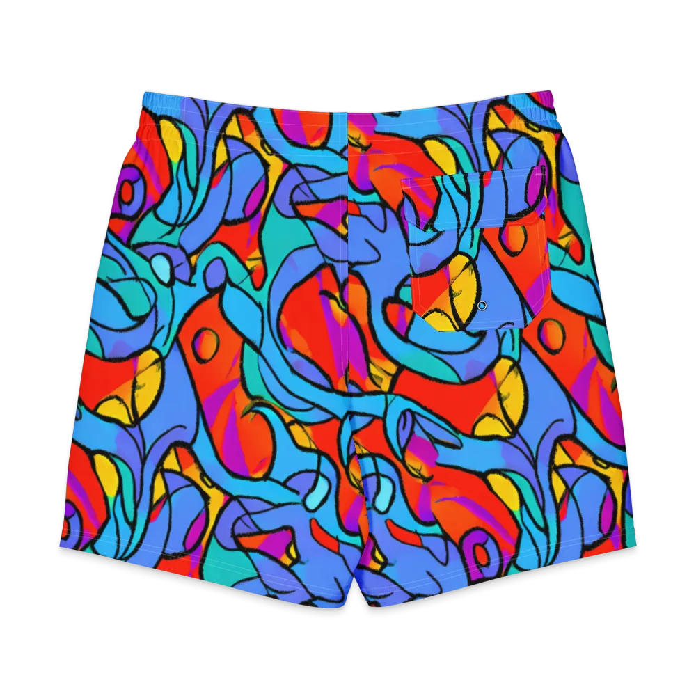 Prism Botanica on Men's Board Shorts — Back