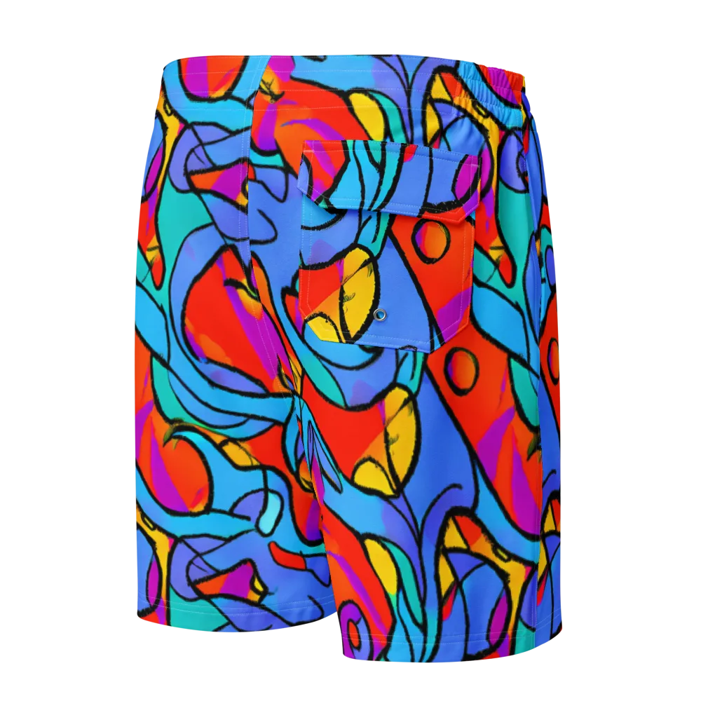 Prism Botanica on Men's Board Shorts — Back