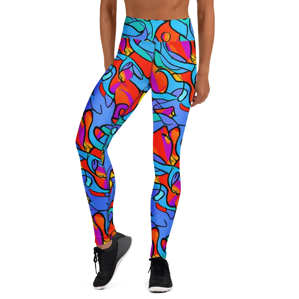 Prism Botanica on Yoga Leggings — Front