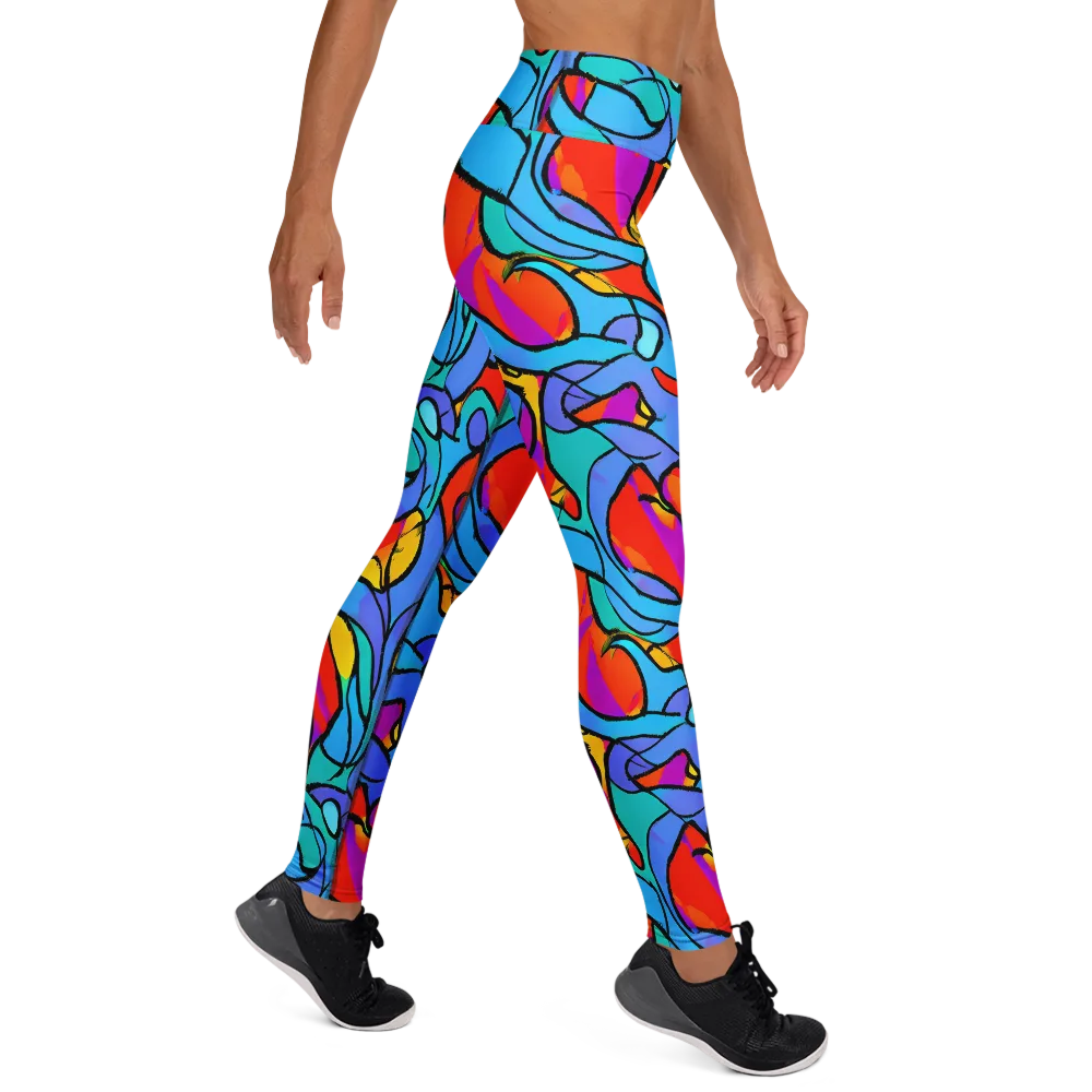 Prism Botanica on Yoga Leggings — Right