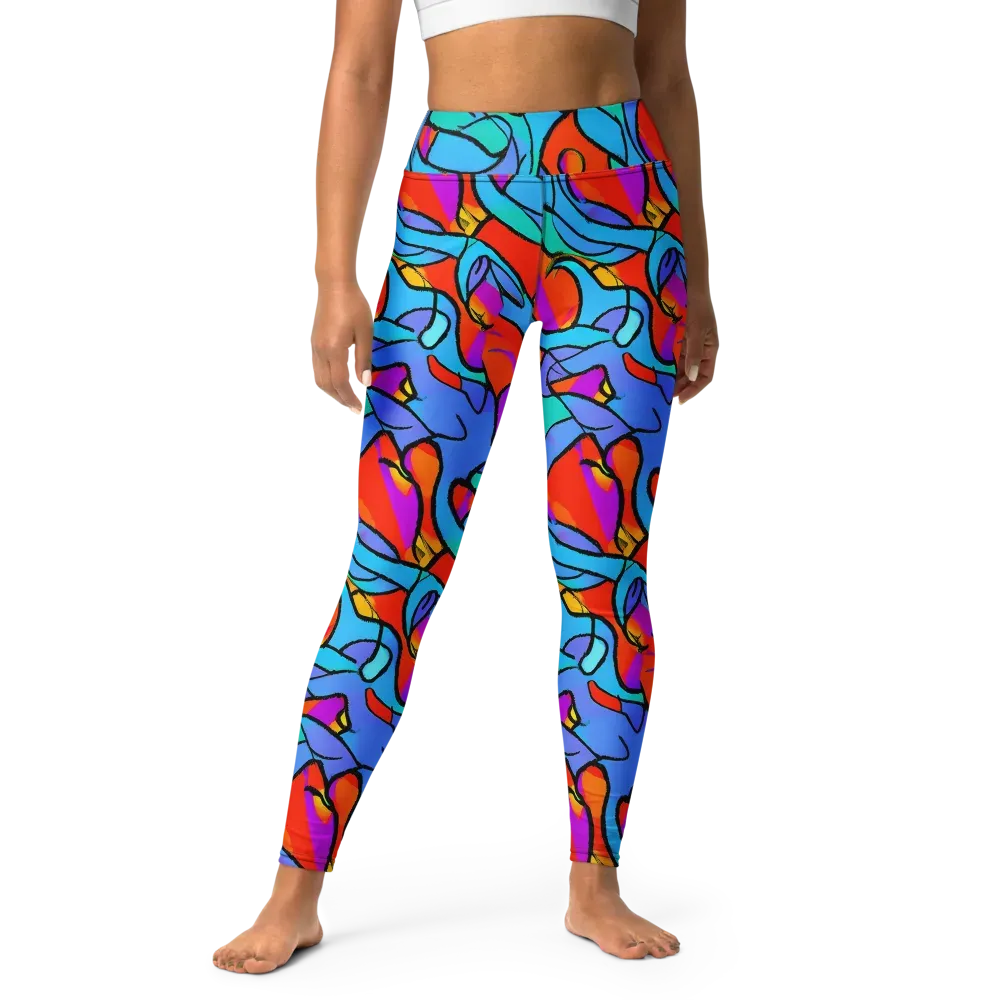 Prism Botanica on Yoga Leggings — Front