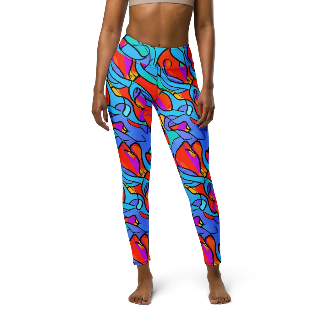 Prism Botanica on Yoga Leggings — Front