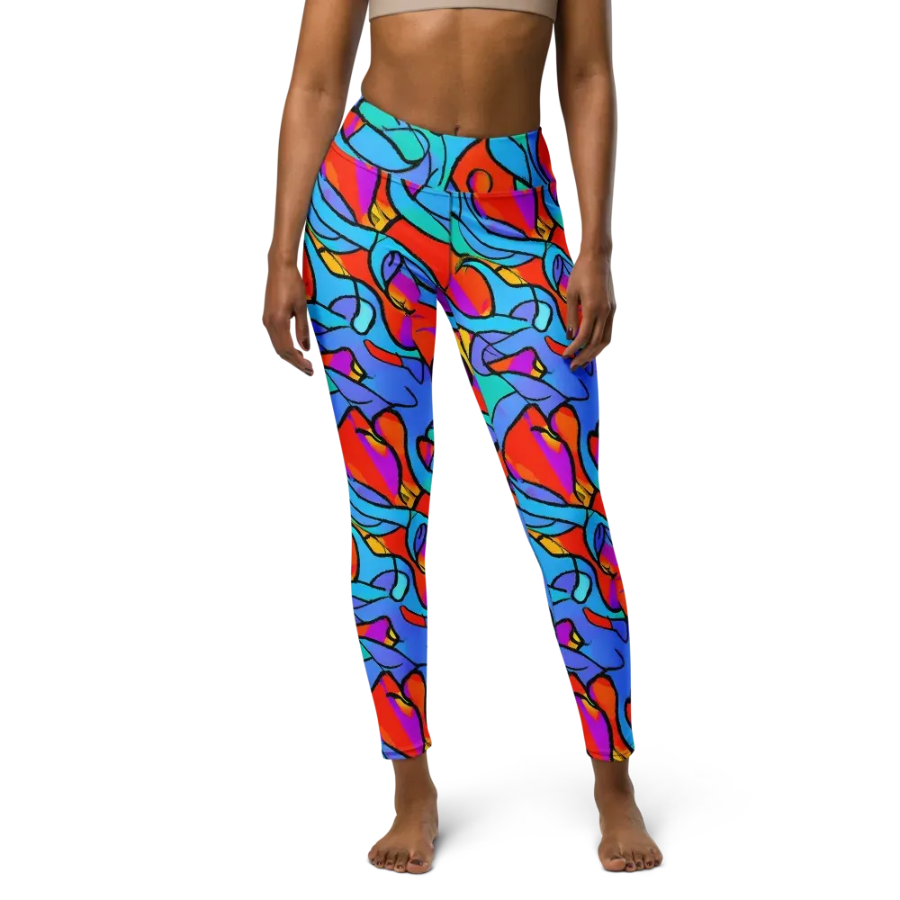 Prism Botanica on Yoga Leggings — Front