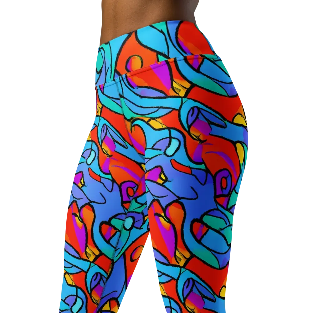 Prism Botanica on Yoga Leggings — Left Front