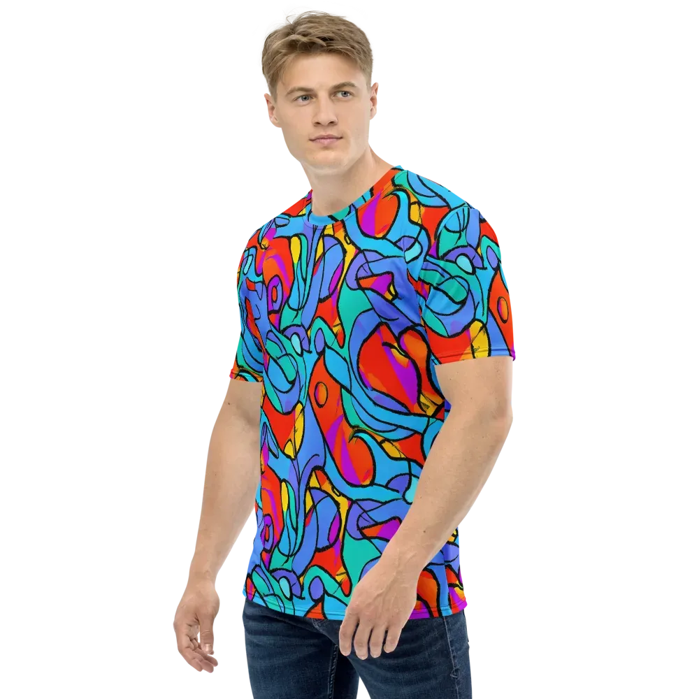 Prism Botanica on Men's Crew Neck T-Shirt — Left