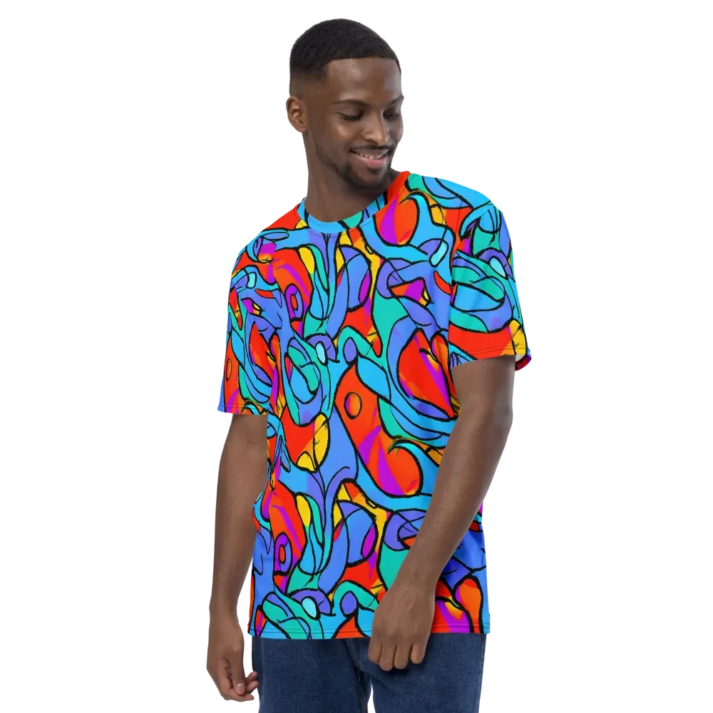Prism Botanica on Men's Crew Neck T-Shirt — Left
