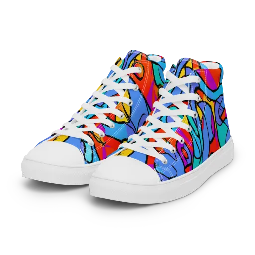 Prism Botanica on a Women's High Top Canvas Shoes