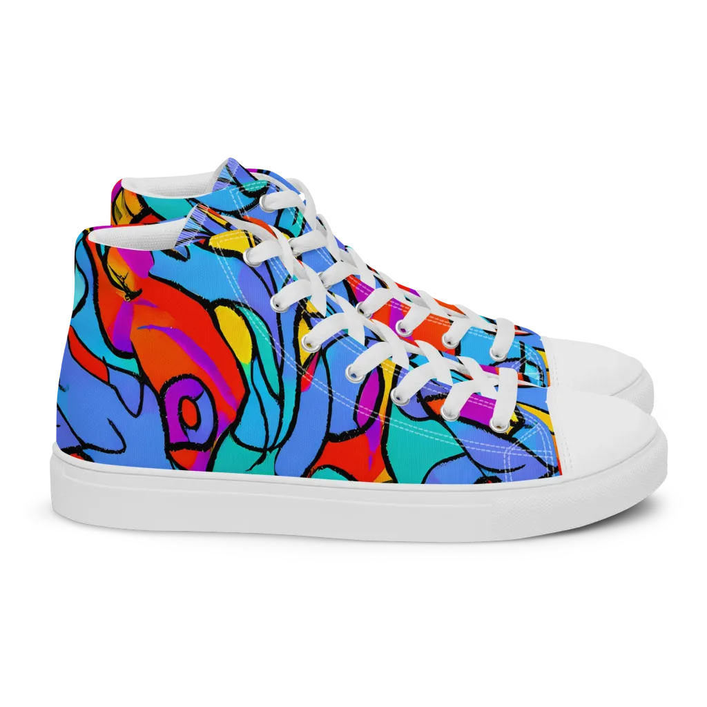 Prism Botanica on Women's High Top Canvas Shoes — Right