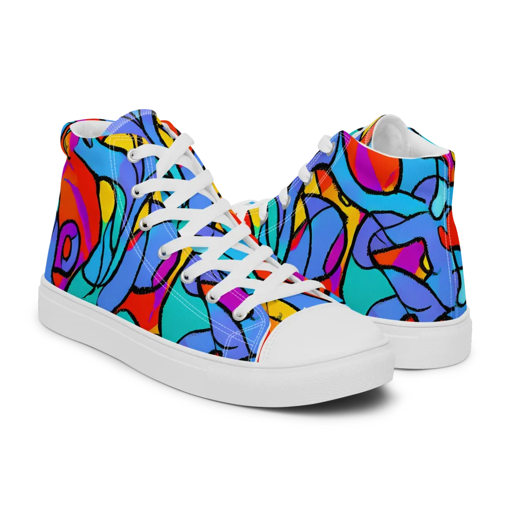 Prism Botanica on Women's High Top Canvas Shoes — Right
