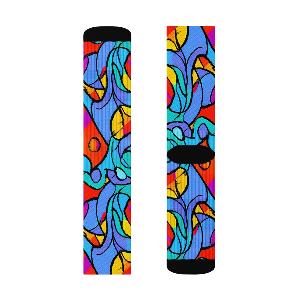 Prism Botanica on Socks — Left Sock