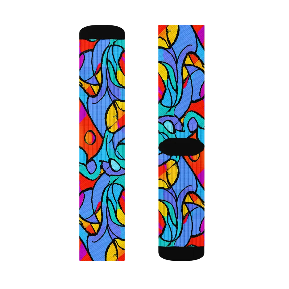 Prism Botanica on Socks — Right Sock