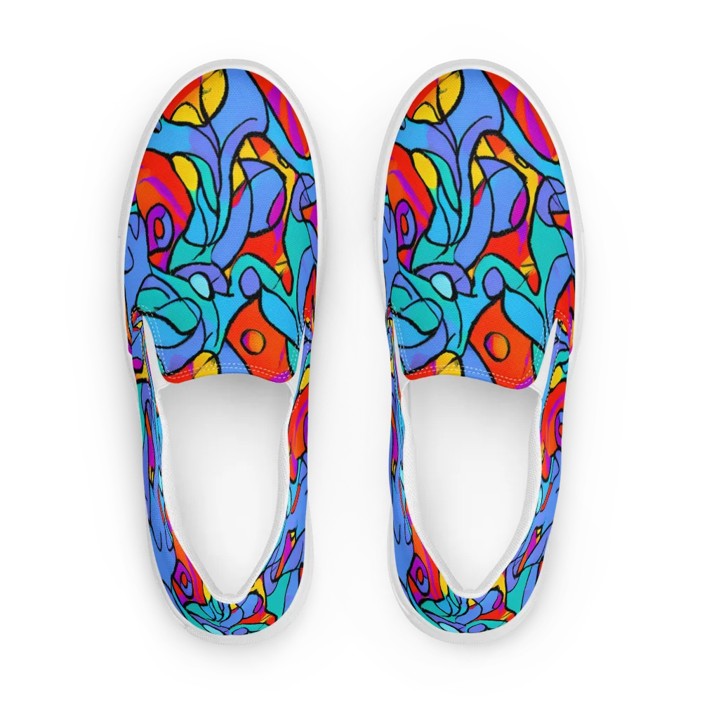Prism Botanica on Women's Slip-On Canvas Shoes — Front