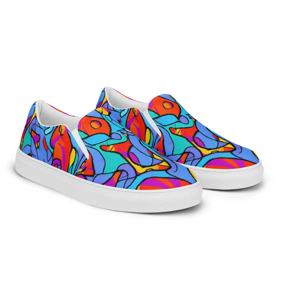 Prism Botanica on Women's Slip-On Canvas Shoes — Right Front