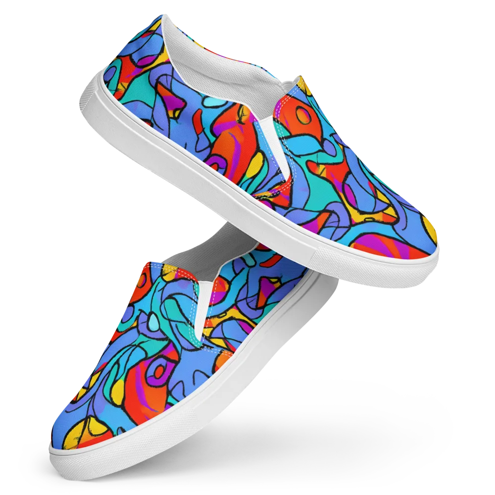Prism Botanica on Women's Slip-On Canvas Shoes — Front