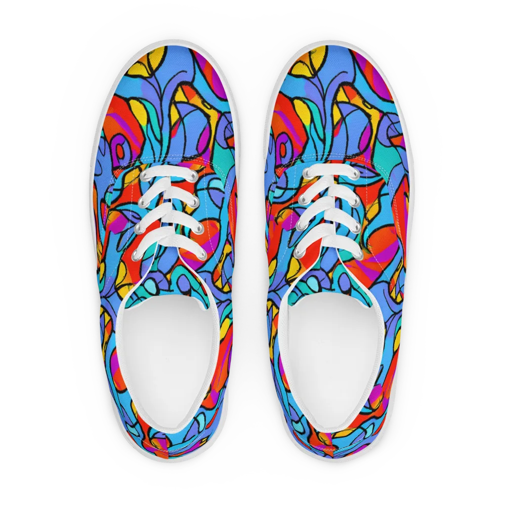 Prism Botanica on Men's Lace-Up Canvas Shoes — Front
