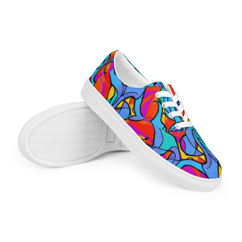 Prism Botanica on Men's Lace-Up Canvas Shoes — Right Front