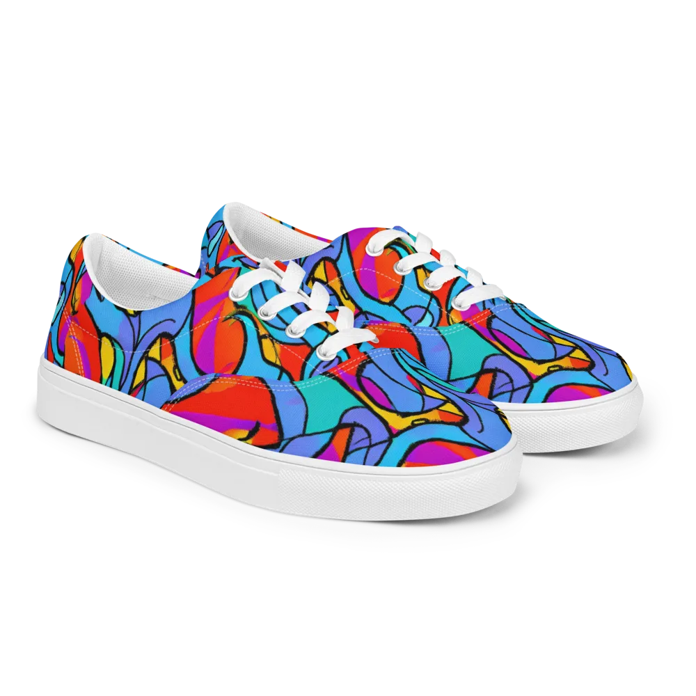 Prism Botanica on Men's Lace-Up Canvas Shoes — Right Front