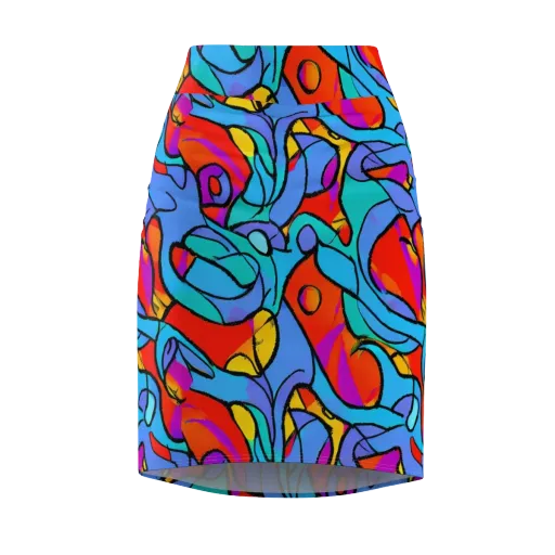 Prism Botanica on a Pencil Skirt
