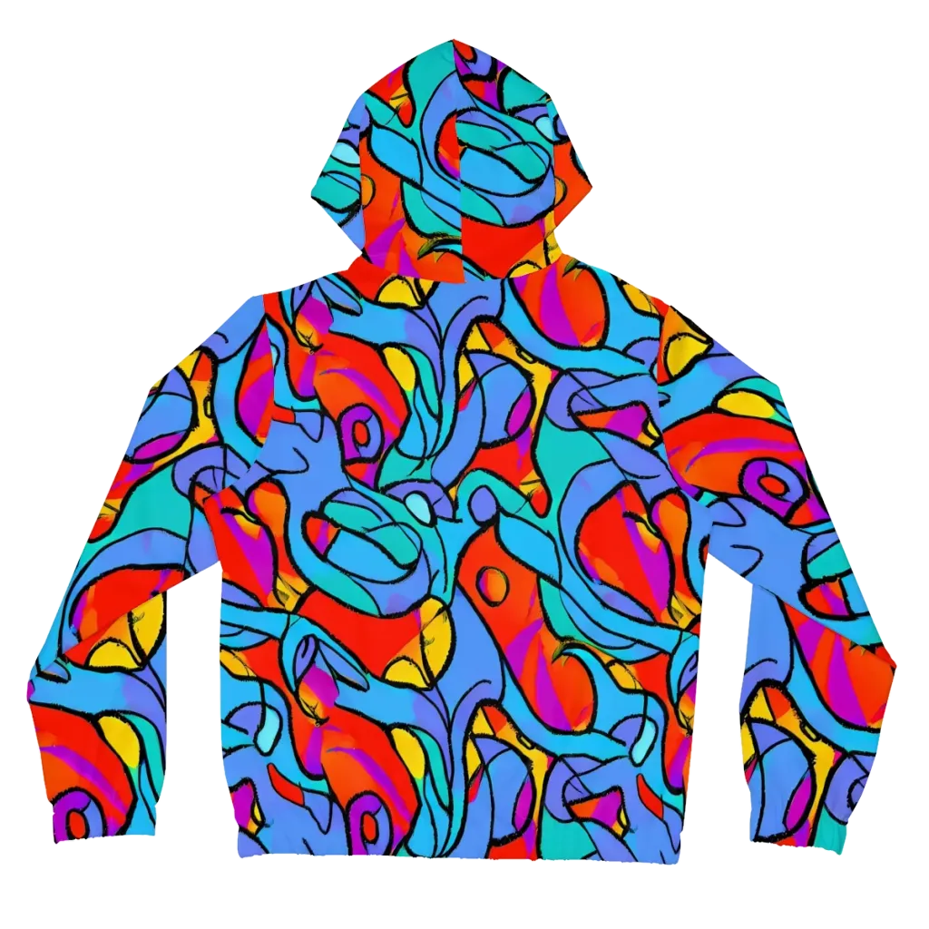 Prism Botanica on Women's Full-Zip Hoodie — Back