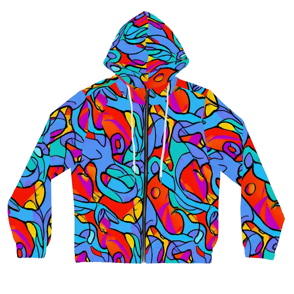 Prism Botanica on Women's Full-Zip Hoodie — Front