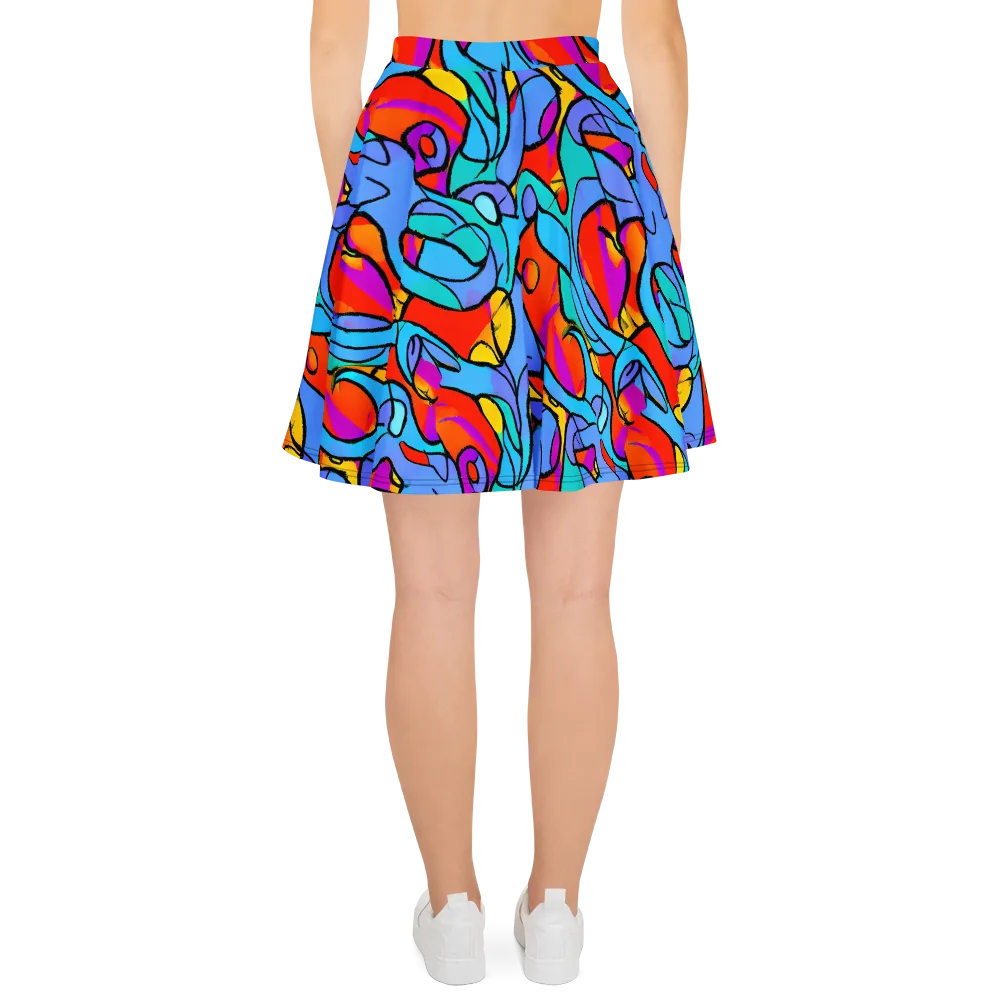 Prism Botanica on Skater Skirt — Back