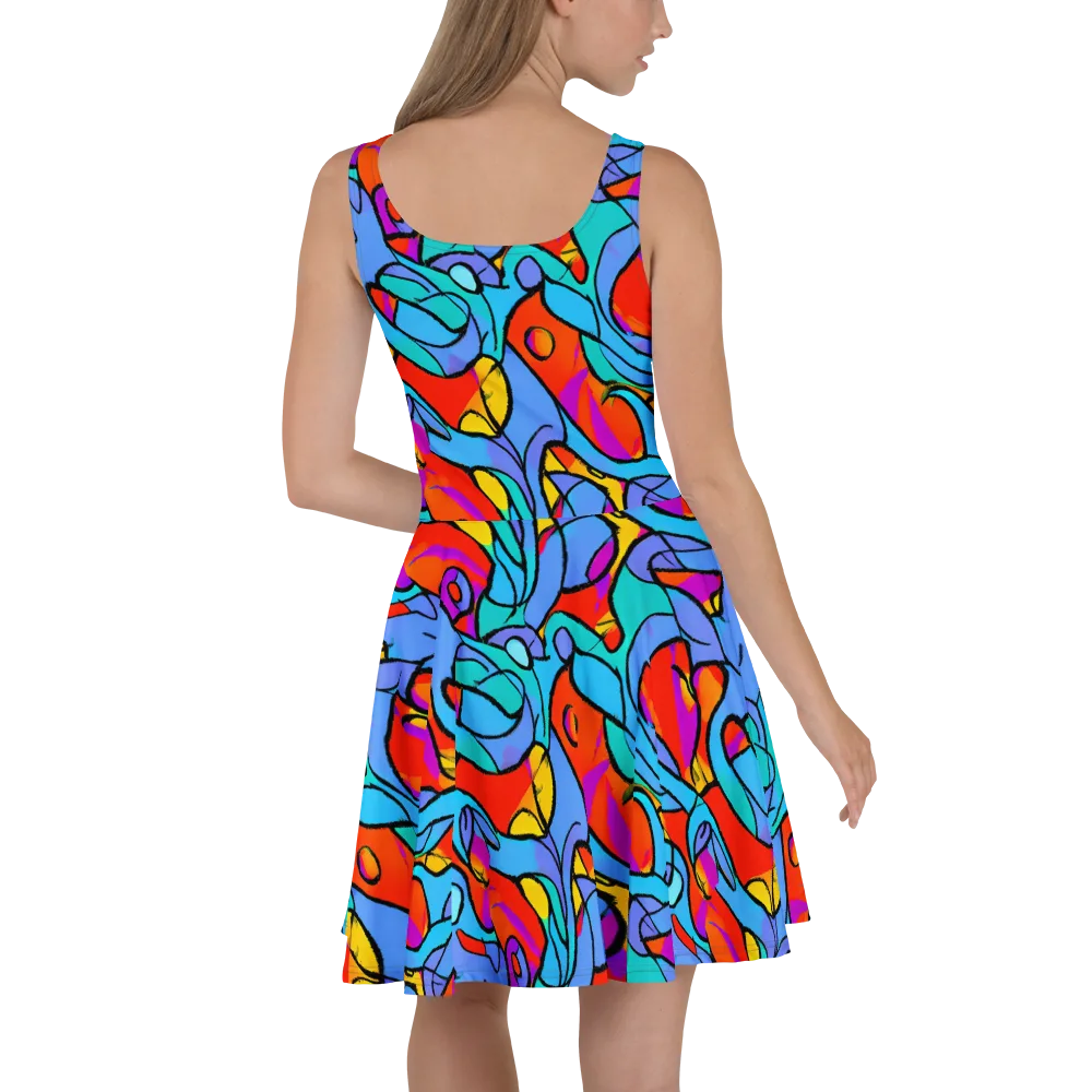 Prism Botanica on Skater Dress — Back