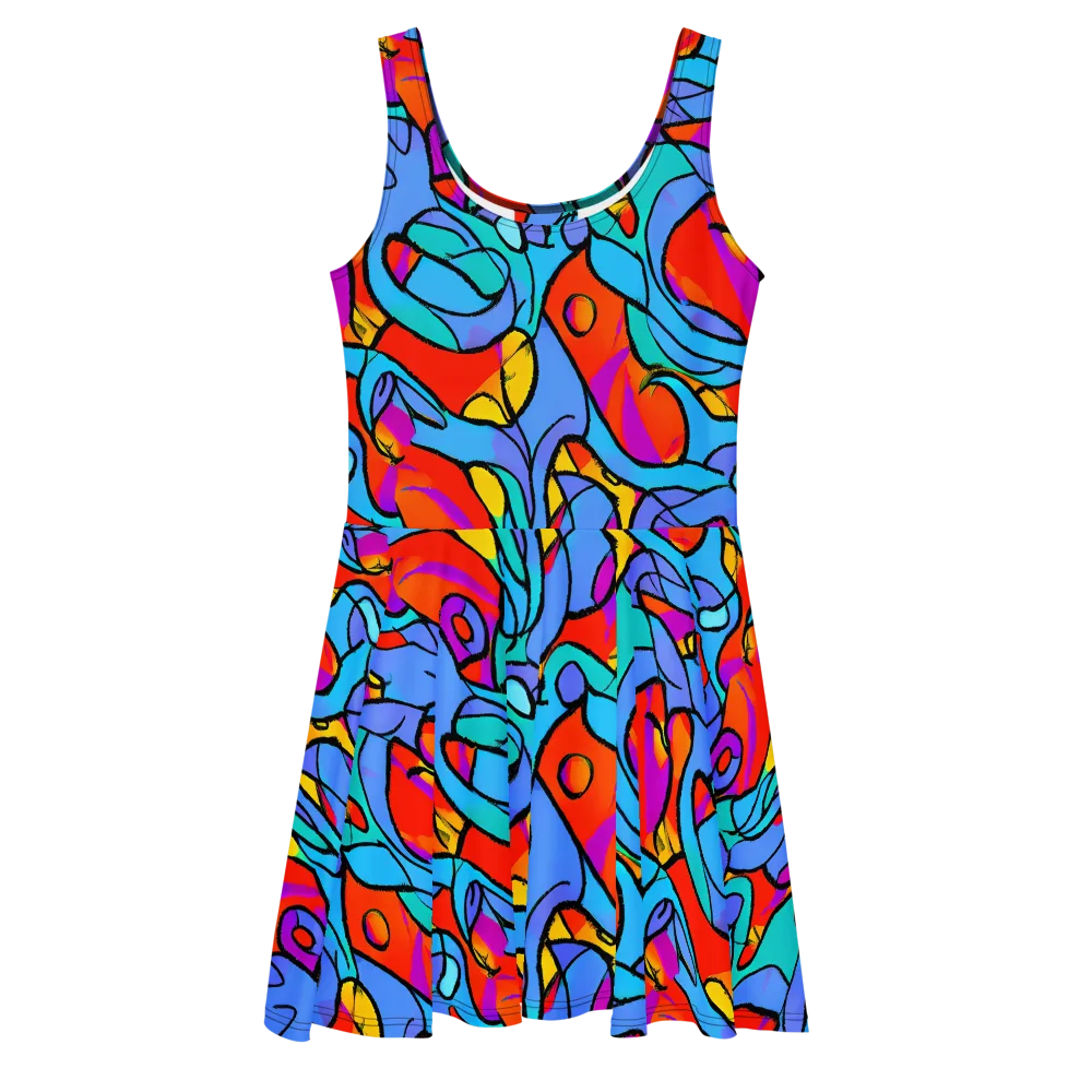 Prism Botanica on Skater Dress — Front