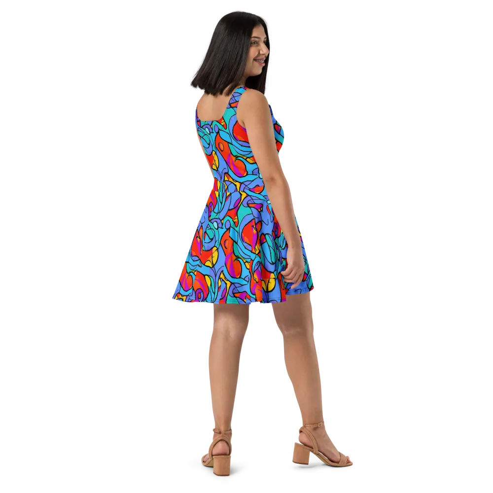 Prism Botanica on Skater Dress — Right