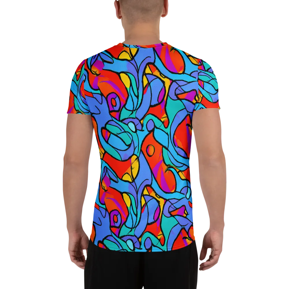 Prism Botanica on Men's Athletic T-Shirt — Back