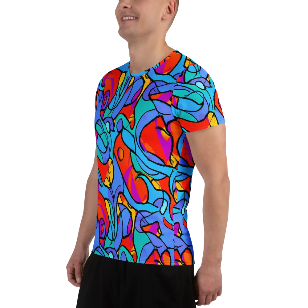 Prism Botanica on Men's Athletic T-Shirt — Left
