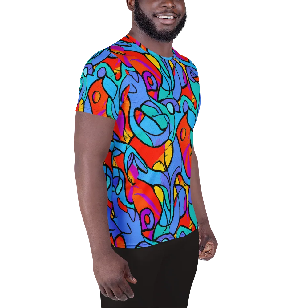 Prism Botanica on Men's Athletic T-Shirt — Right