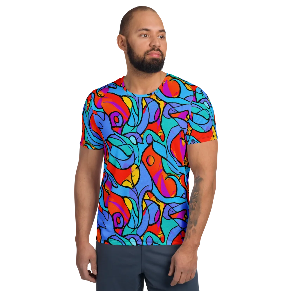 Prism Botanica on Men's Athletic T-Shirt — Front