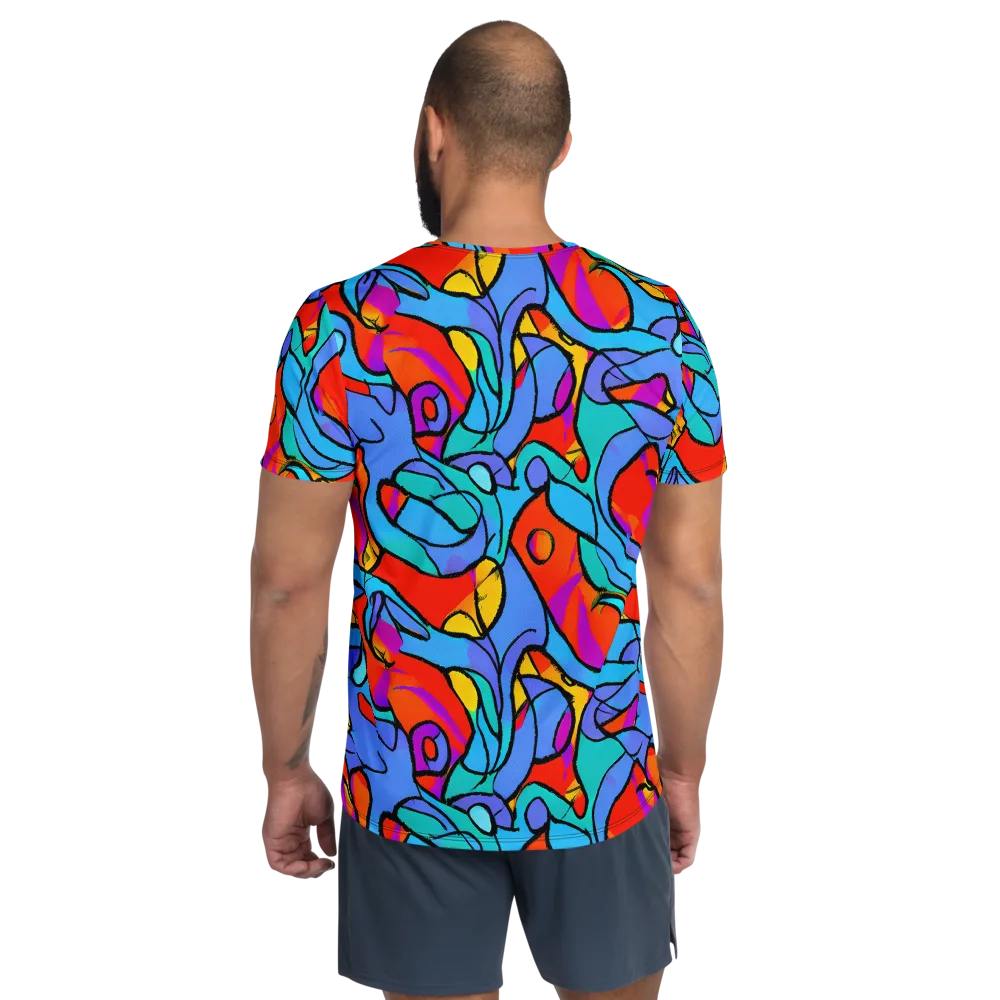 Prism Botanica on Men's Athletic T-Shirt — Back