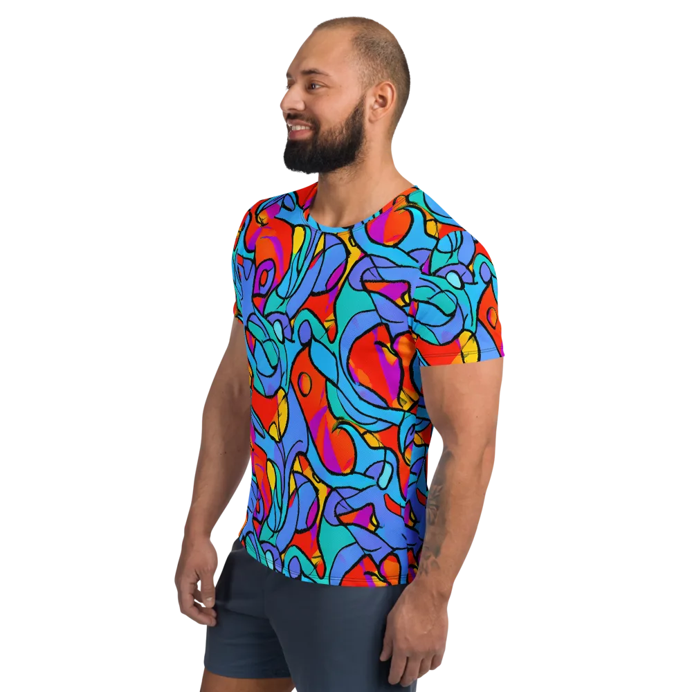 Prism Botanica on Men's Athletic T-Shirt — Left