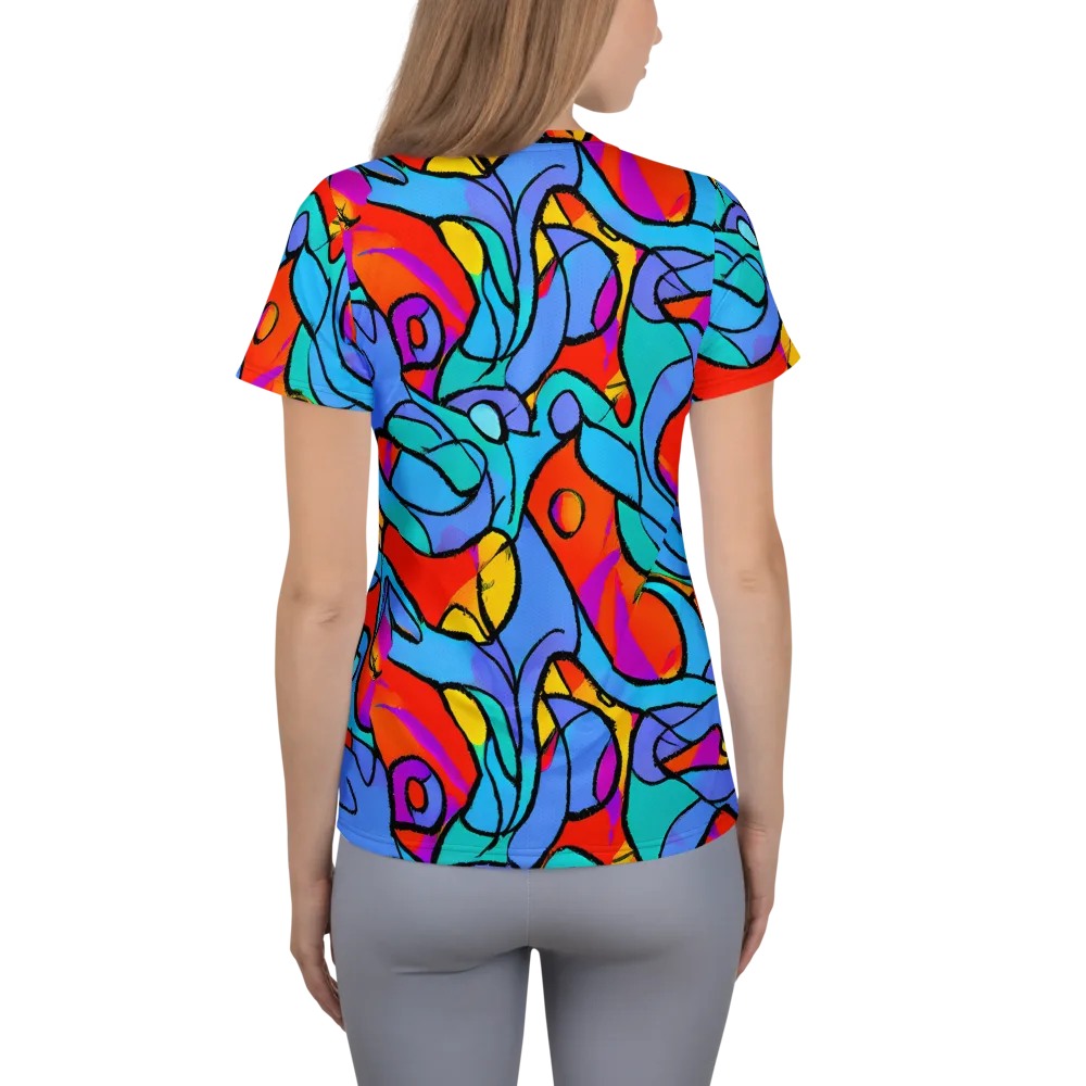 Prism Botanica on Women's Athletic T-Shirt — Back